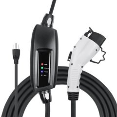 Lectron Level 1/2 EV Charger - 110V 16 Amps with 21 ft Extension Cord - Compatible with J1772 EVs