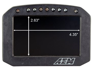AEM CD-5FG CARBON GPS-ENABLED FLAT PANEL DIGITAL DASH DISPLAY