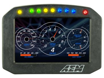 AEM CD-5FG CARBON GPS-ENABLED FLAT PANEL DIGITAL DASH DISPLAY
