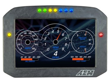 AEM CD-7FG CARBON GPS-ENABLED FLAT PANEL DIGITAL DASH DISPLAY